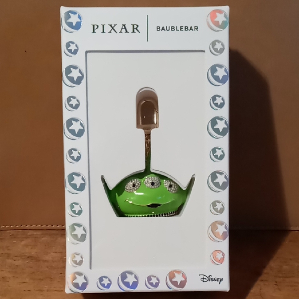 Disney Pixar BaubleBar Green Alien Bag Charm- NWT